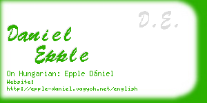 daniel epple business card